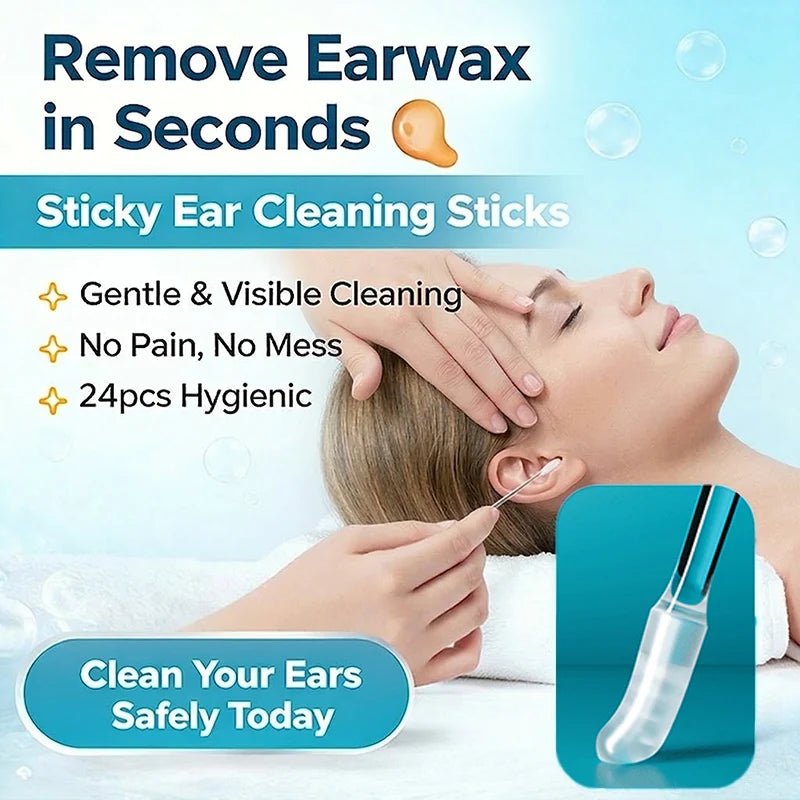 💦Sticky Ear Cleaning Sticks – Gentle, Visible Ear Care🛒