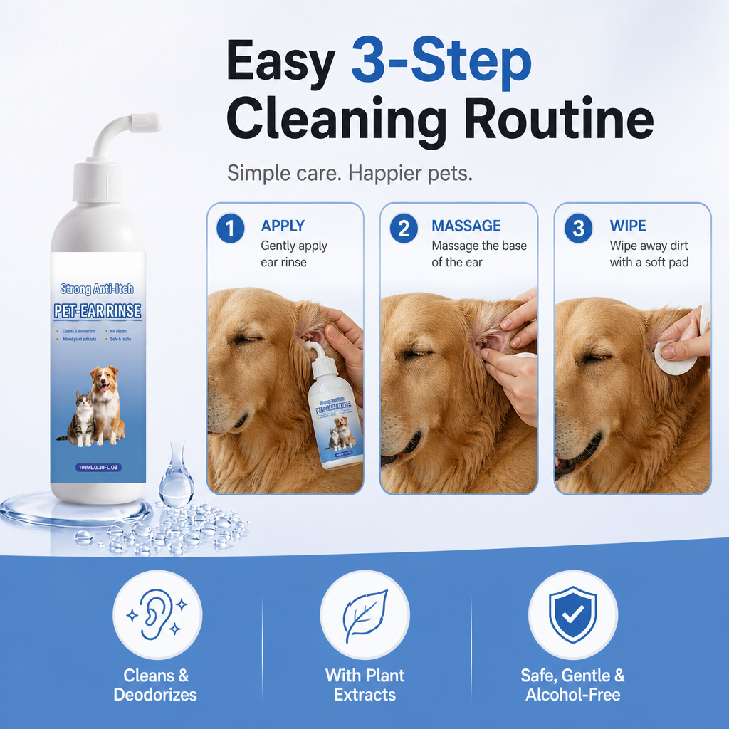 🔥LAST DAY-BUY 1 GET 1 FREE🌸Ear Wash for Dogs & Cats