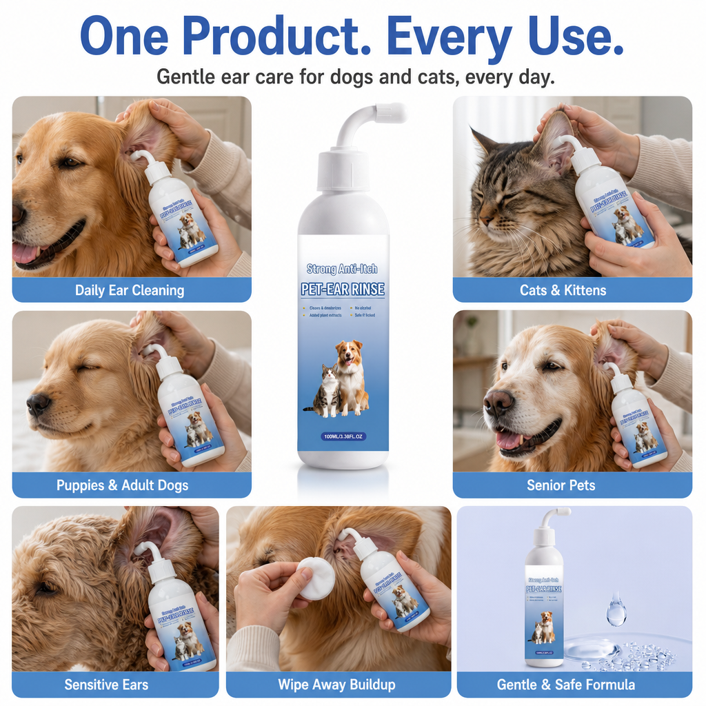 🔥LAST DAY-BUY 1 GET 1 FREE🌸Ear Wash for Dogs & Cats